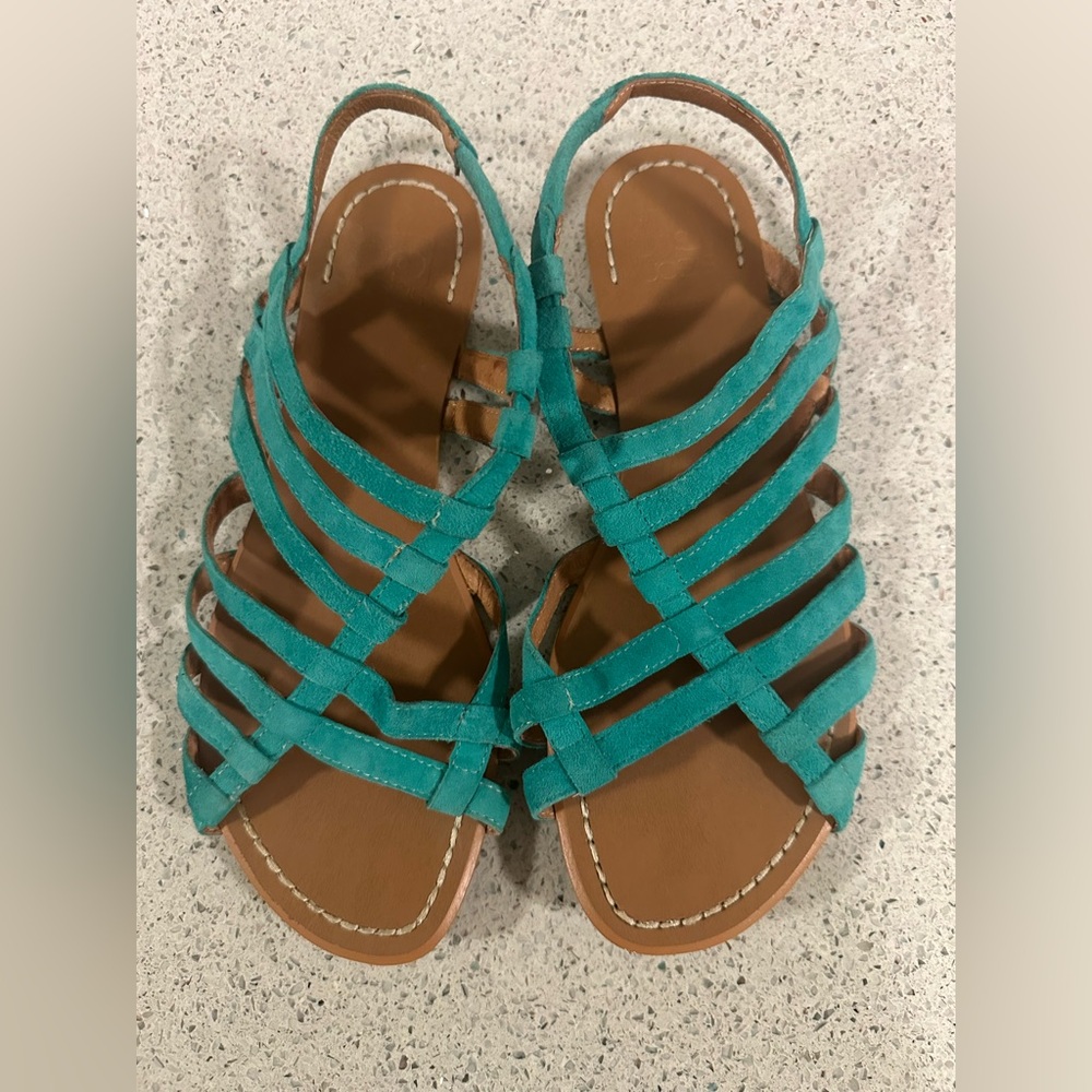 Joe’s Jeans Turquoise Teal Strappy Gladiator Sandals 8.5